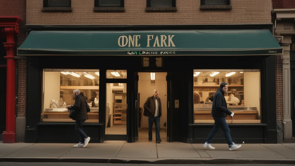 plain closed loading-bay door at dusk, no vehicles, plates or signage in New York, illustrating lower east side gathering signals market maturity