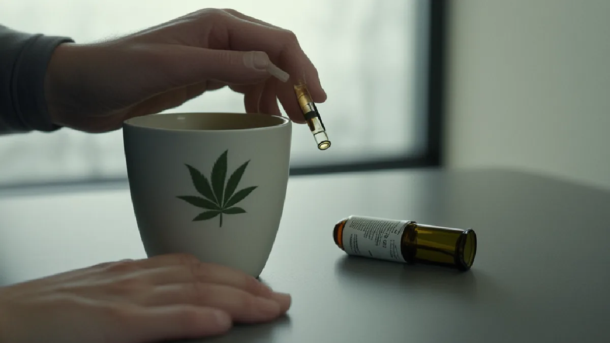 Unbranded cannabis formats arranged during a dispensary consultation illustrate different delivery methods.