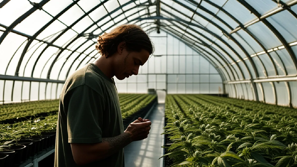 commercial cannabis cultivation greenhouse, illustrating why did wiz khalifa quit alcohol