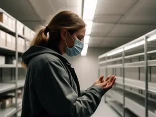 Facility planners inspect packing, storage and infrastructure designed for cannabis delivery operations.