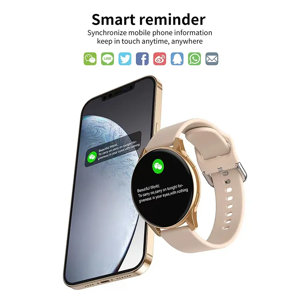 Thumbnail: Women's Bluetooth Smartwatch with Call & Health Monitoring