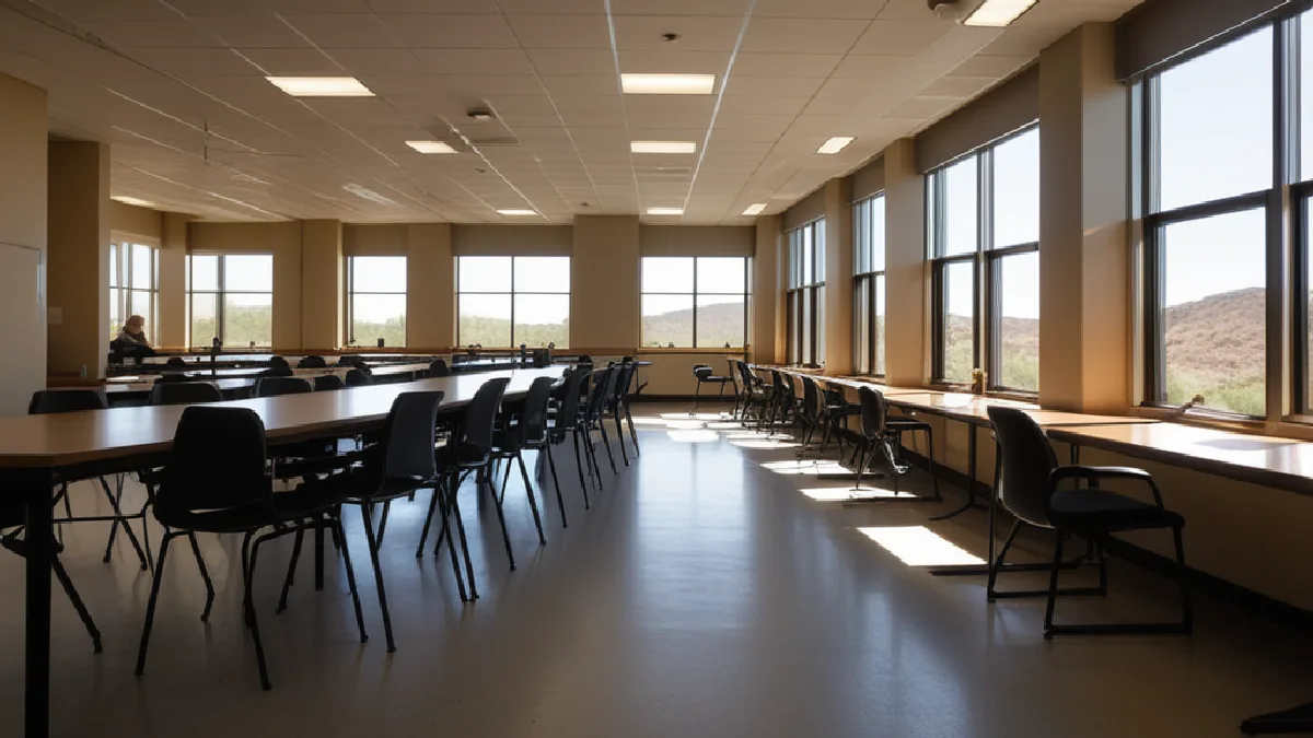 A quiet Colorado facility interior represents the regulated supervised-use model absent from many other jurisdictions.