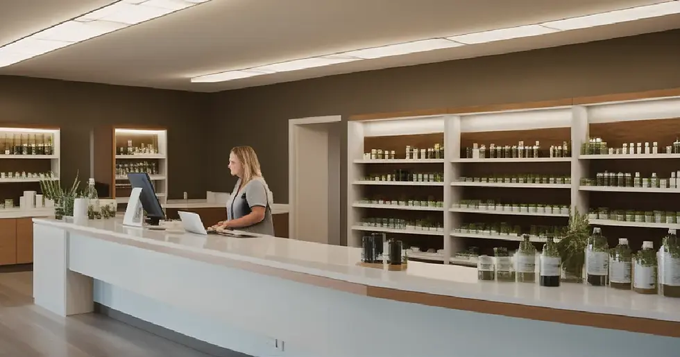 Interior view of a Hawthorne cannabis dispensary representing its acquisition by a larger multistate operator.