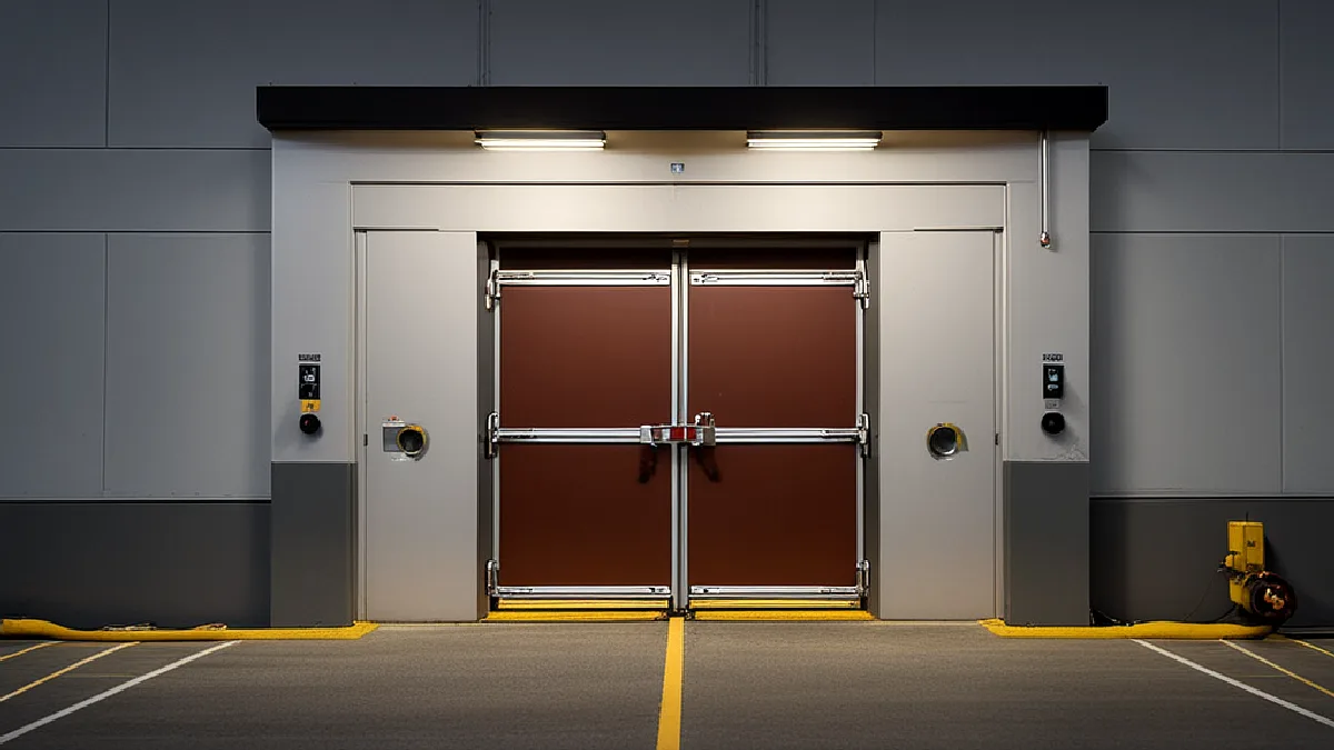 Hands exchange an unbranded sealed container at a doorway, illustrating age checks and compliant final delivery procedures.