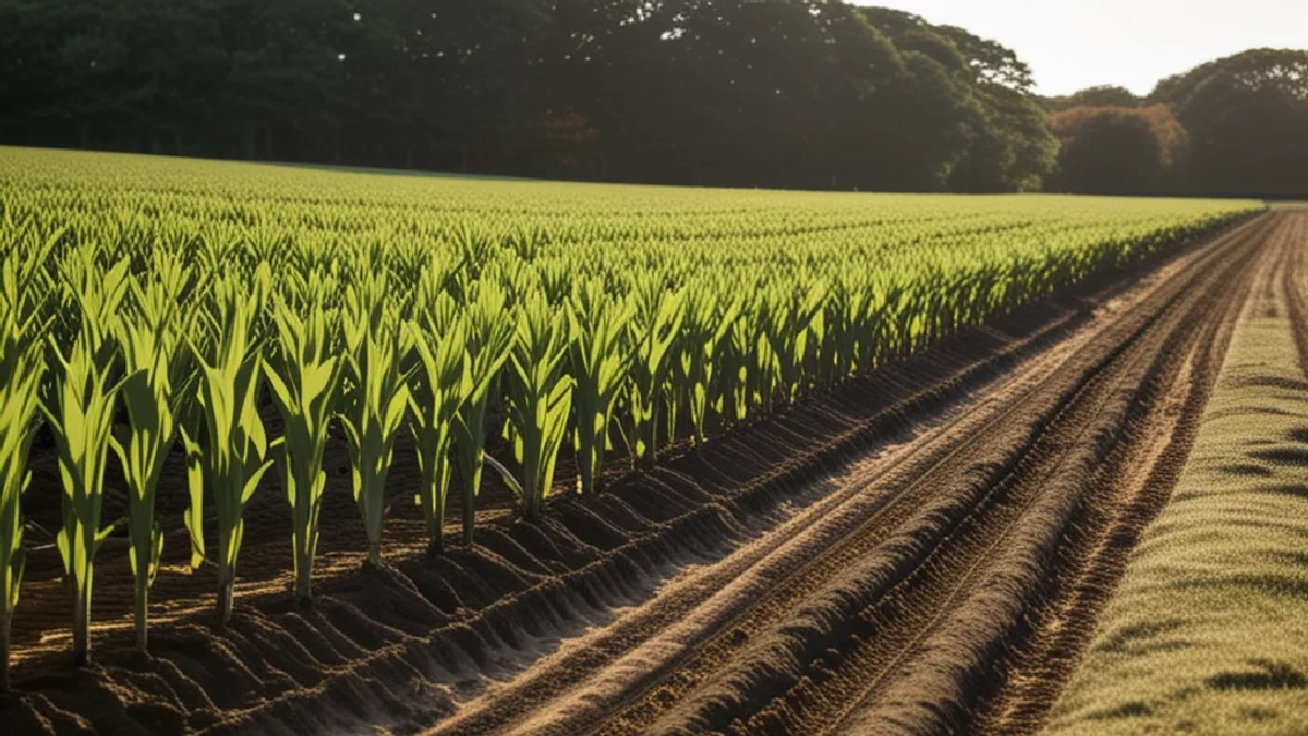 Festival visitors share a working farm landscape, showing how an agricultural setting invites community and curiosity.