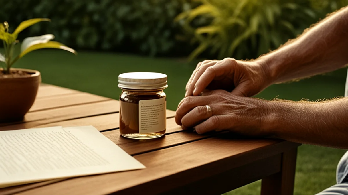 Adult hands arrange cannabis flower and concentrate in a private setting, illustrating the proposed possession limits.