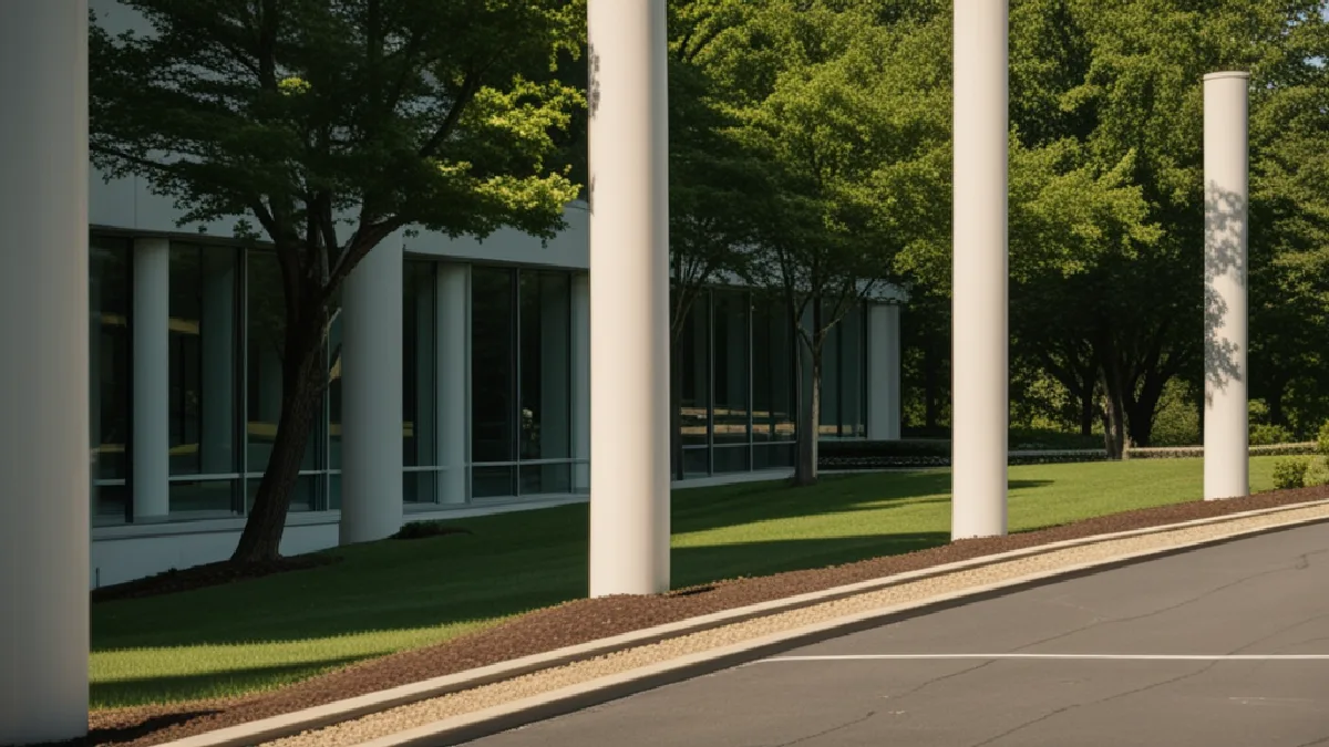 The FDA campus at dusk suggests agency review, follow-up materials, and an uncertain policy timeline.