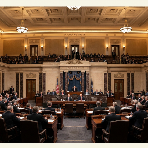 U.S. Senate chamber in session during the vote on the Continuing Resolution with hemp delay provision