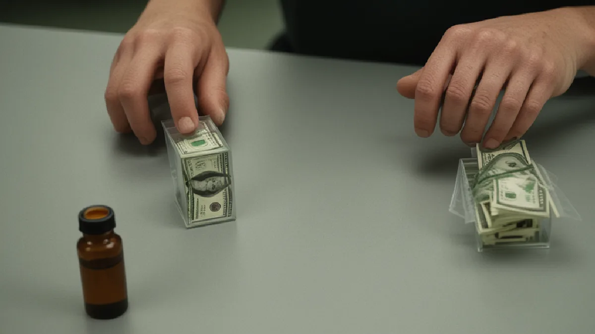 clear sample vials on a clean laboratory bench, no labels or screens in Oregon, illustrating record federal lobbying spend in q2 2026