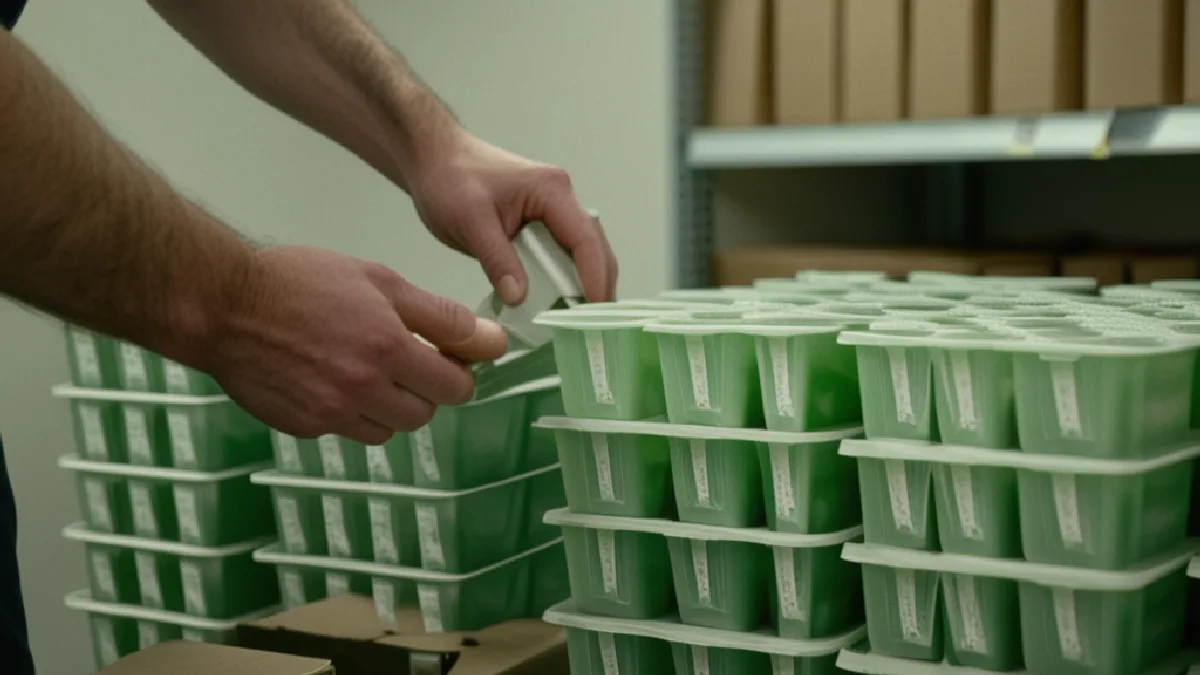 Gloved workers inspect a secure distribution workspace, illustrating practical compliance expectations across the DMV market.