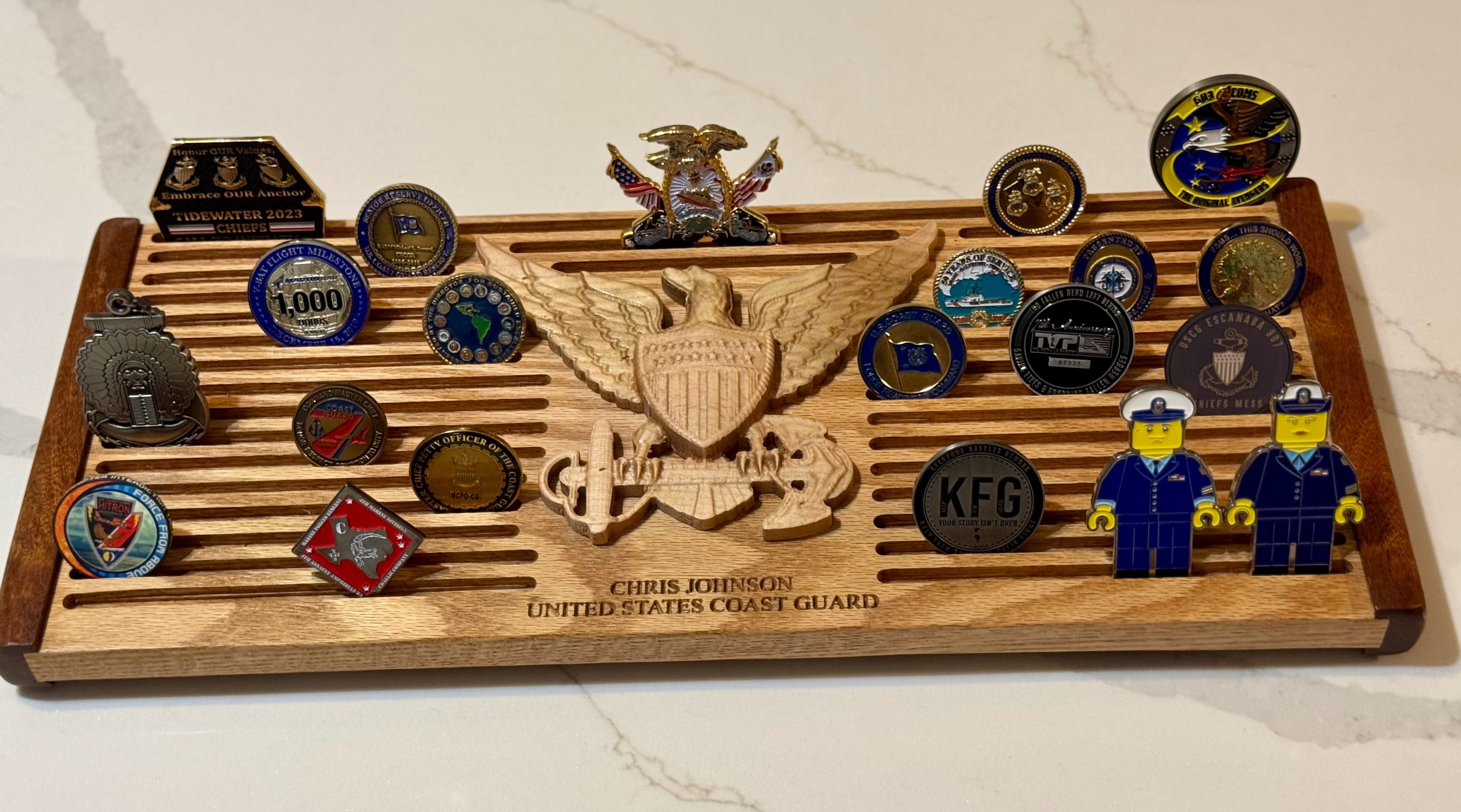 USCG Officer Coin Rack