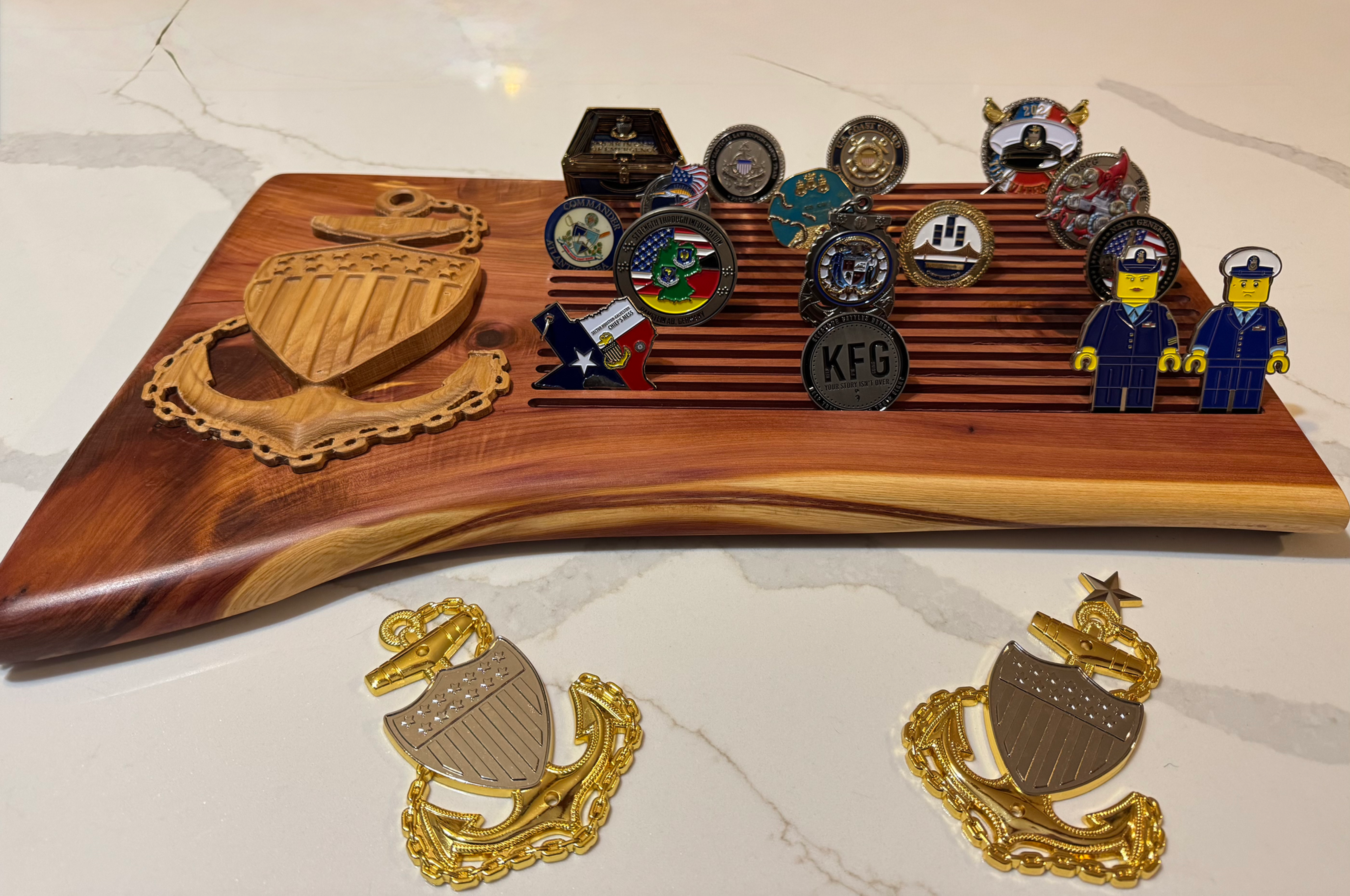 USCG CPO Coin Rack