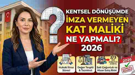 Kentsel dönüşümde imza vermeyen kat malikinin hakları nelerdir? Satış süreci, riskli yapı kararları ve dava yolları İstanbul Kartal kentsel dönüşüm avukatı rehberiyle açıklanmaktadır.
