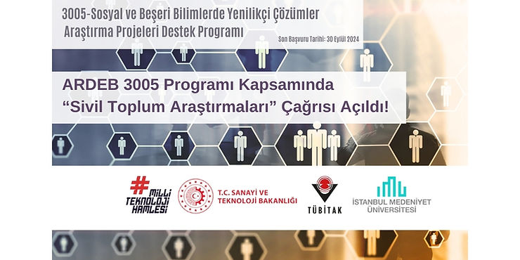 ARDEB 3005 Programı Kapsamında “Sivil Toplum Araştırmaları” Çağrısı Açıldı!