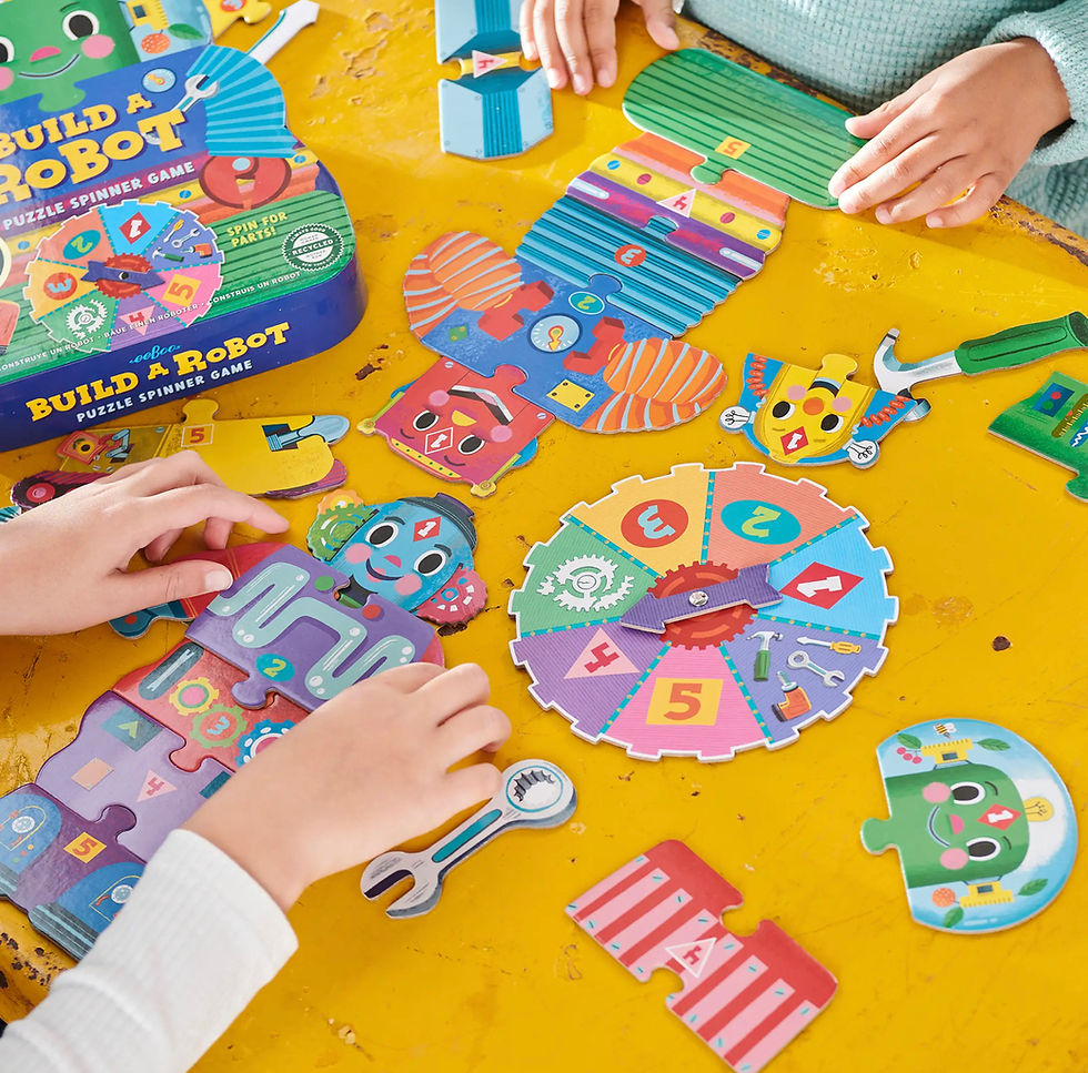 Thumbnail: Build A Robot Shaped Box Spinner Game