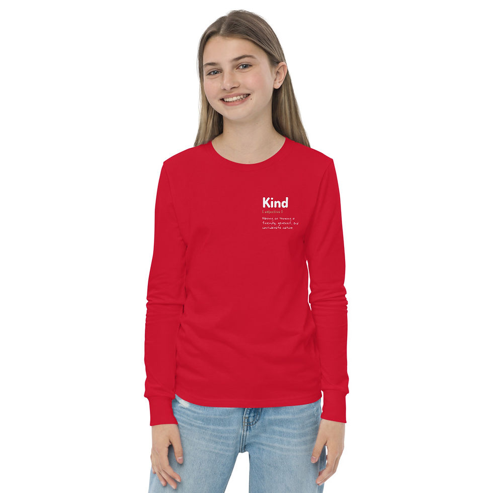 Thumbnail: Kind Definition Youth long sleeve tee