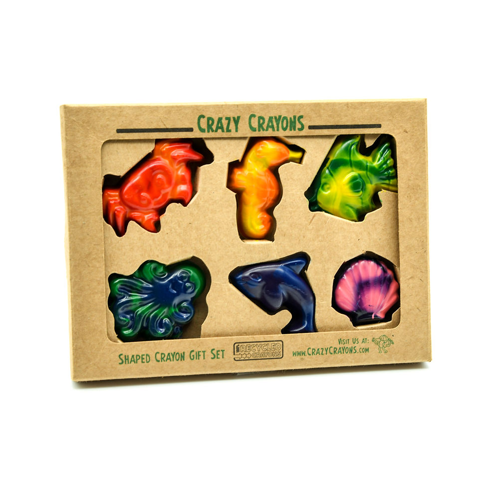 2-Toned Ocean Crayon Set