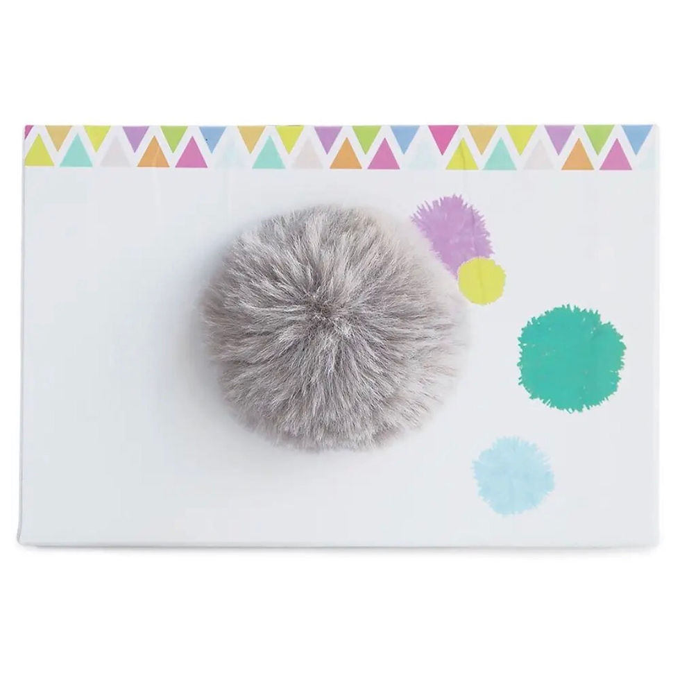 Thumbnail: Bunny Stuffed Plush Animal with Pom Pom Tail