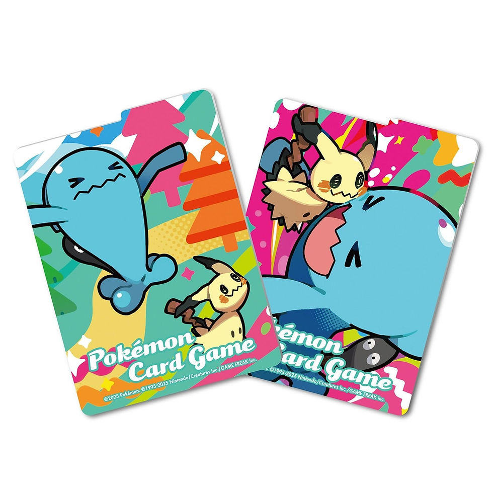 Thumbnail: Pokemon TCG Deck Case and Sleeves Set - Wobbuffet and Mimikyu