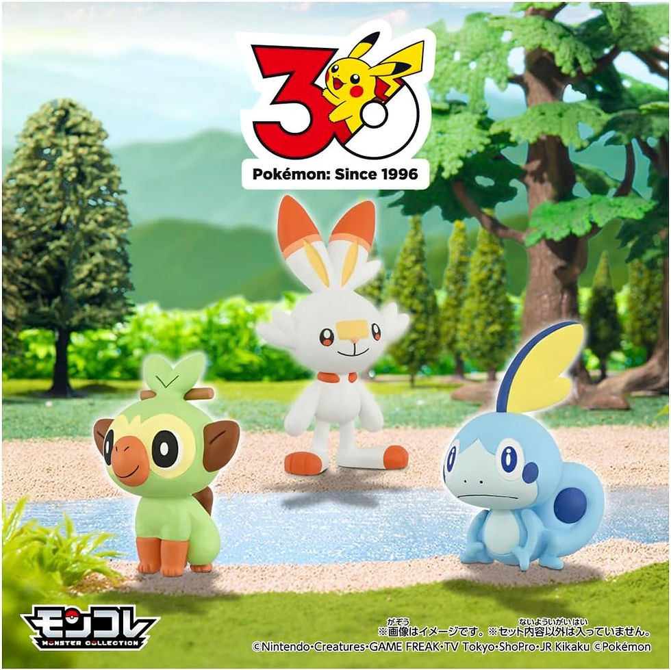 Thumbnail: Pokemon - Moncolle 30th Anniversary Figure Set - Galar Starter Trio