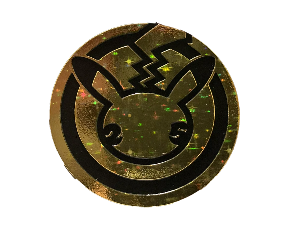 Pokemon TCG - Jumbo Collectable Coin Pikachu 25th Anniversary Gold