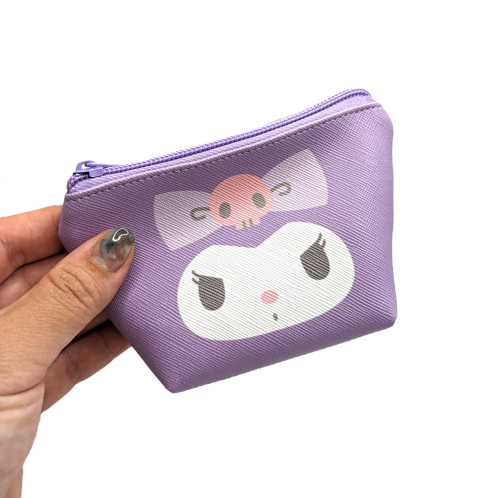 Thumbnail: Sanrio Face Mini Cosmetic trapezoid pouch