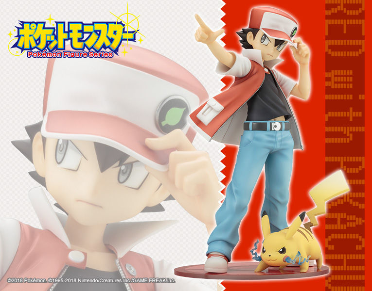 Kotobukiya - ARTFXJ figure: Pokemon Trainer Red with Pikachu