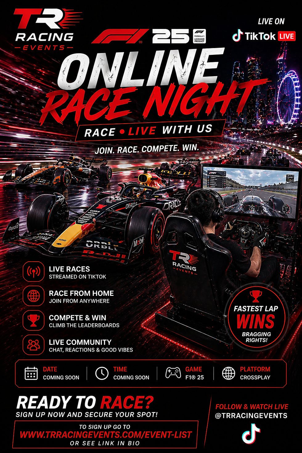 Night Racing Extravaganza — Register Interest