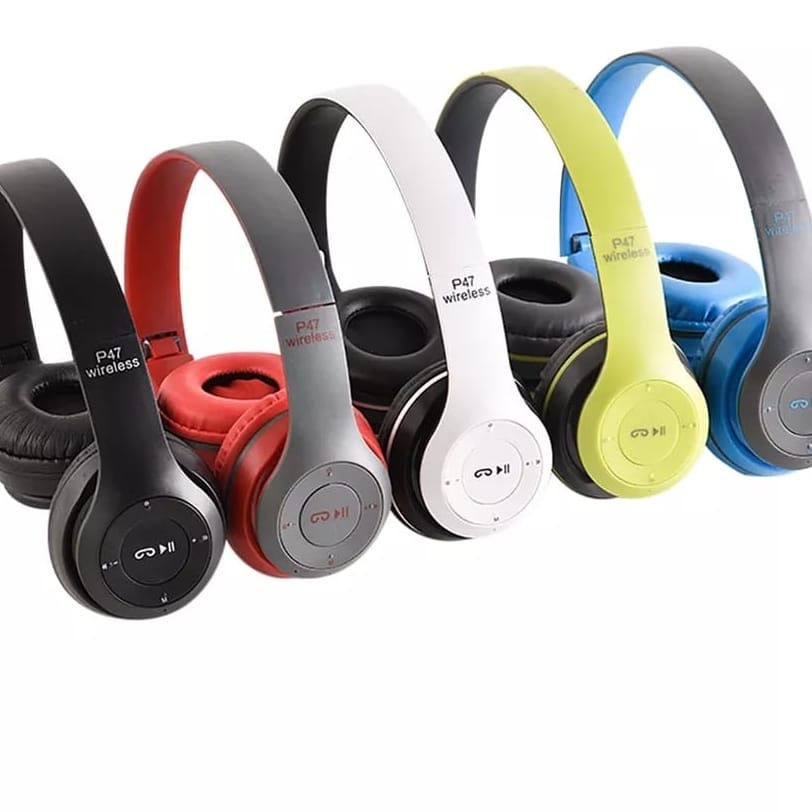 Fone de ouvido sem fio Bluetooth P47