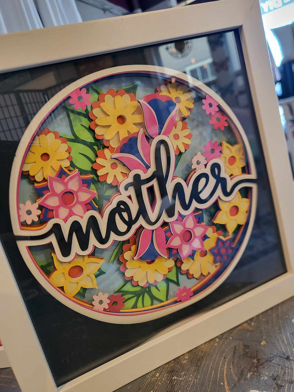 Thumbnail: Mother's Day Flower Shadow Box