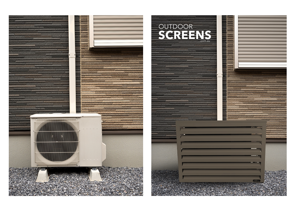 Outdoor Screens airconcovers aluminium air conditioner condenser