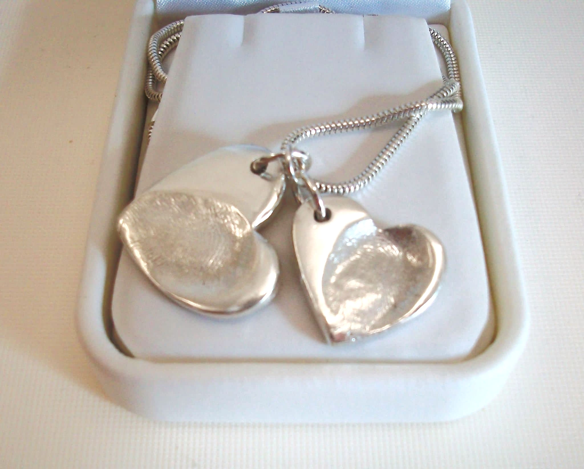 Traditional Heart Shaped Hand/Foot or Fingerprint Pendant