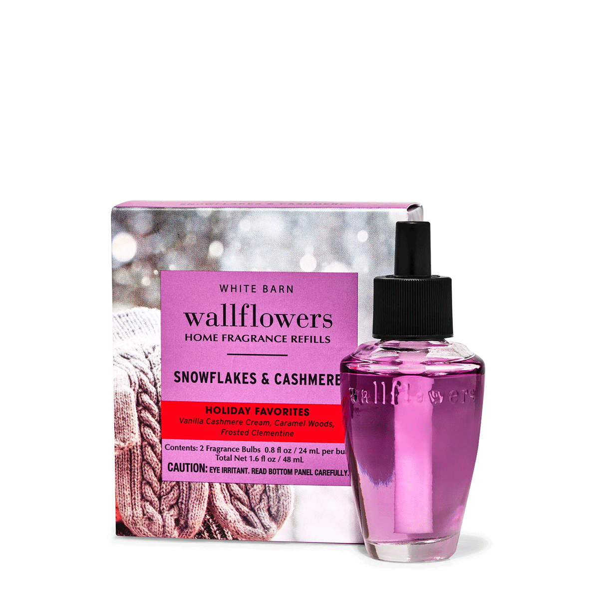 Bath and Body Works Snowflakes and Cashmere Wallflower Refill 2pk