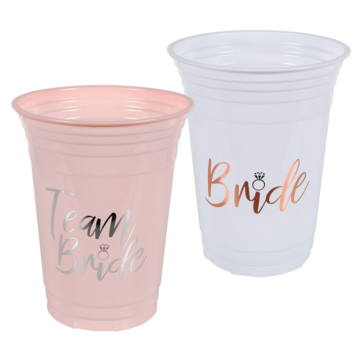 Team Bride Plastic Tumblers