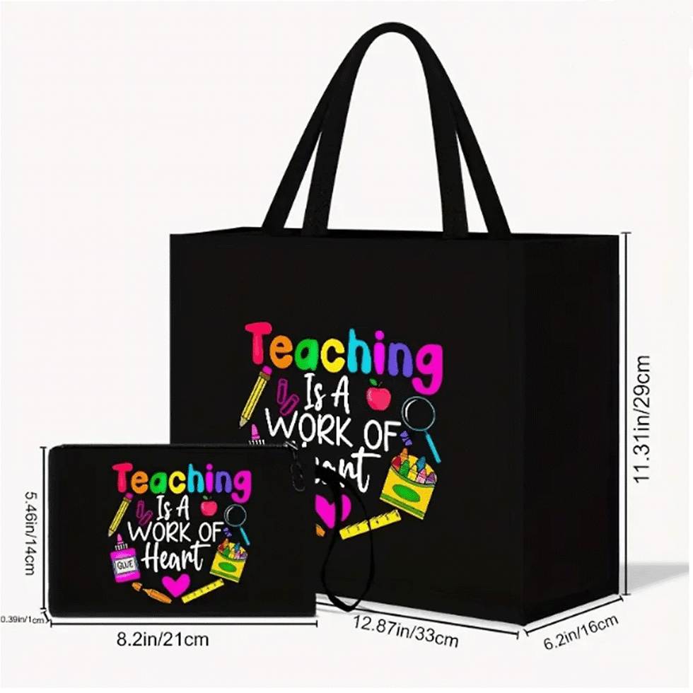 Thumbnail: Work of Heart Teacher Tote Bag