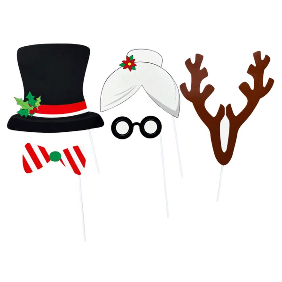 Thumbnail: 20pc Christmas Photo Booth Accessories Kit