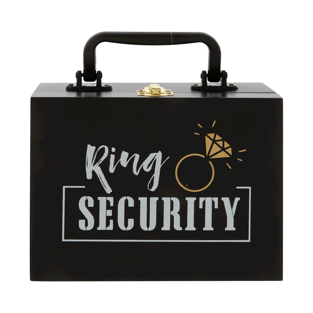 Ring Bearer Gifts Wedding Ring Security Box Black Briefcase