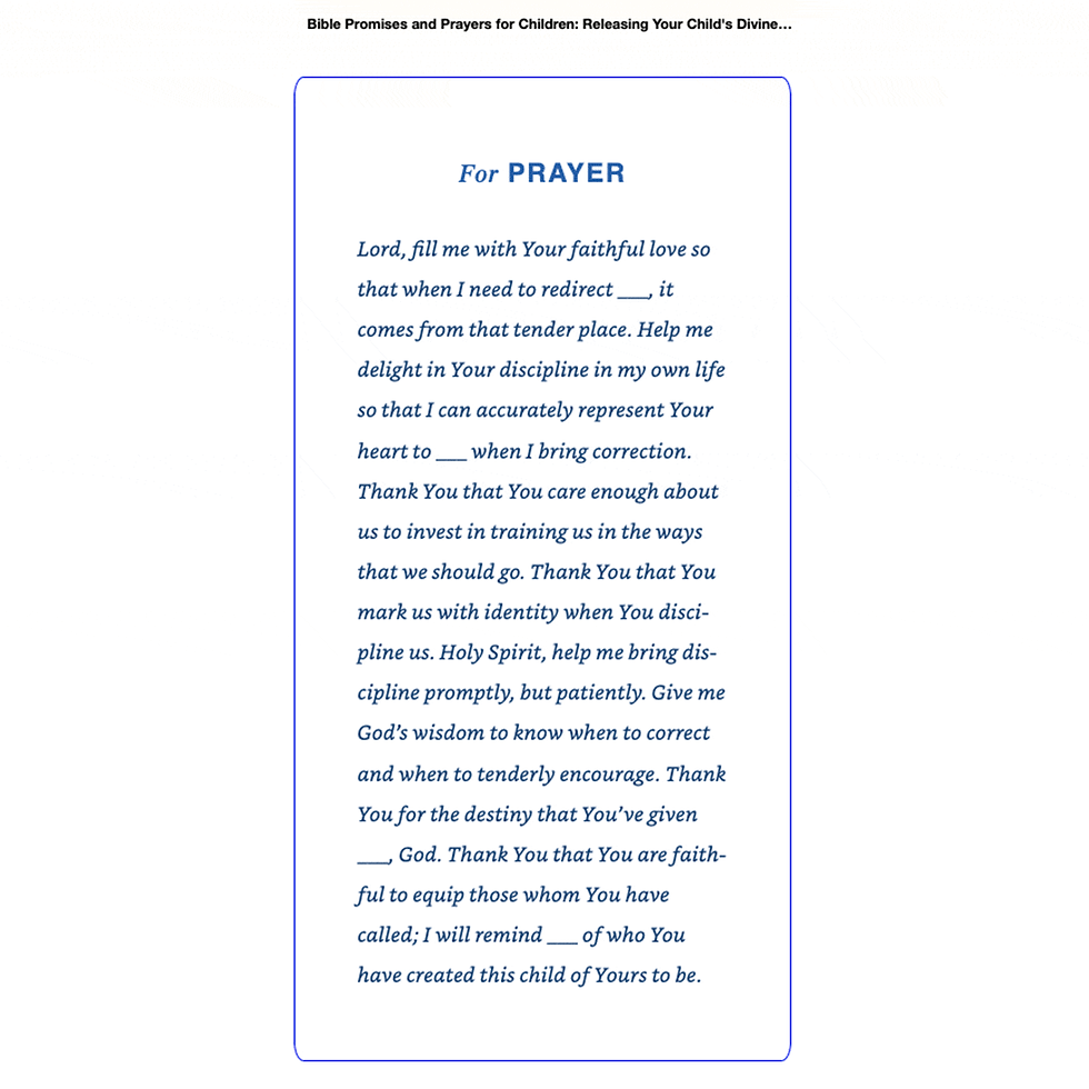 Thumbnail: Bible Promises and Prayers for Children