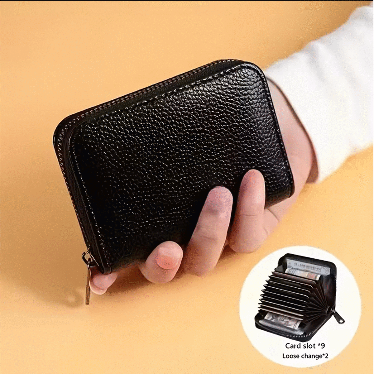 Black Leather Wallet
