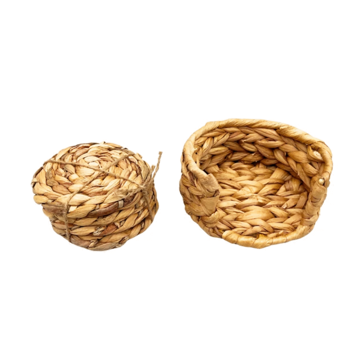 Wicker Coaster Set with Holder