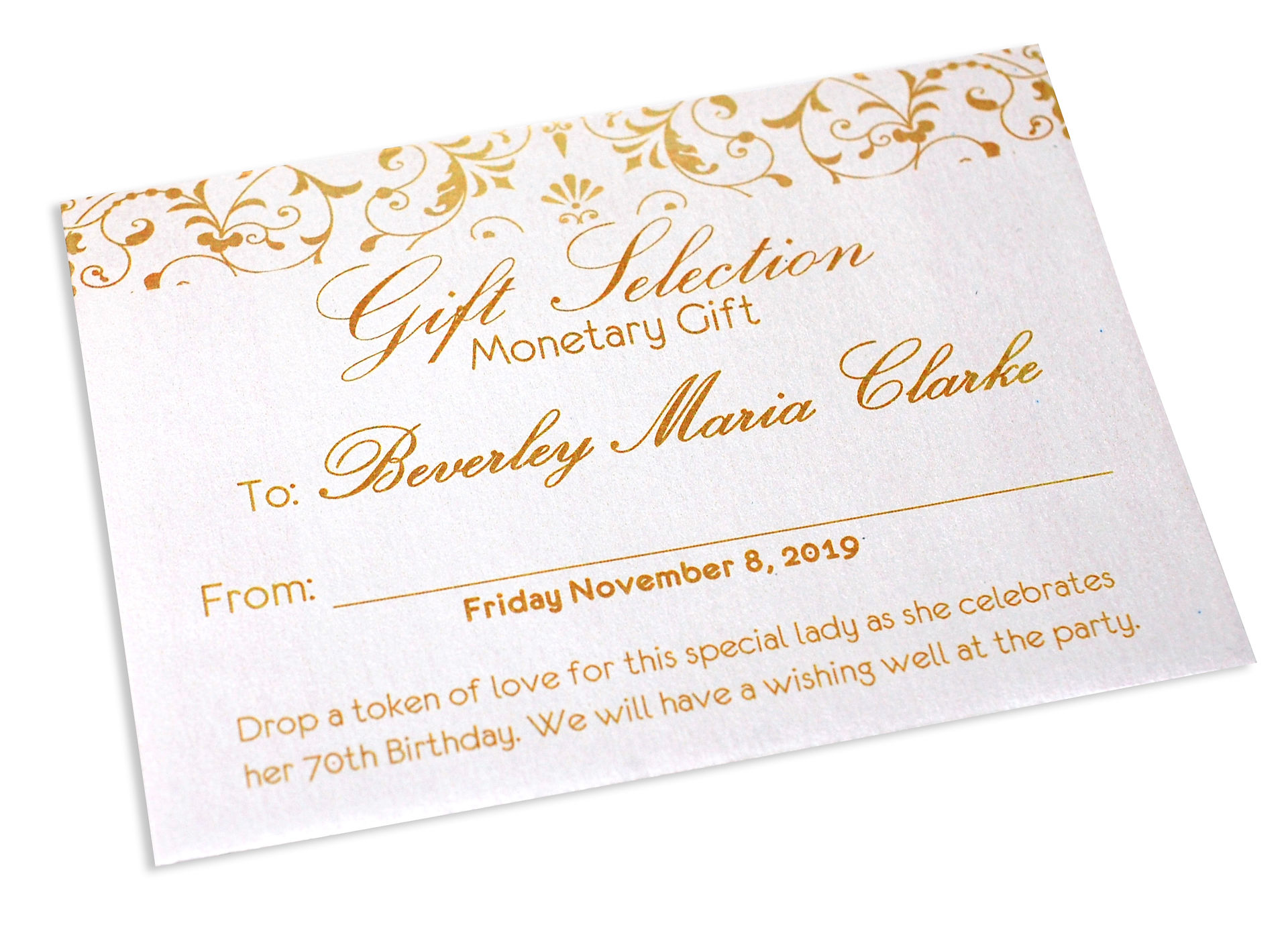 Monetary Envelope