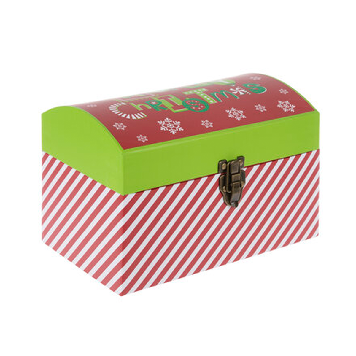 Striped Merry Christmas Gift Trunk