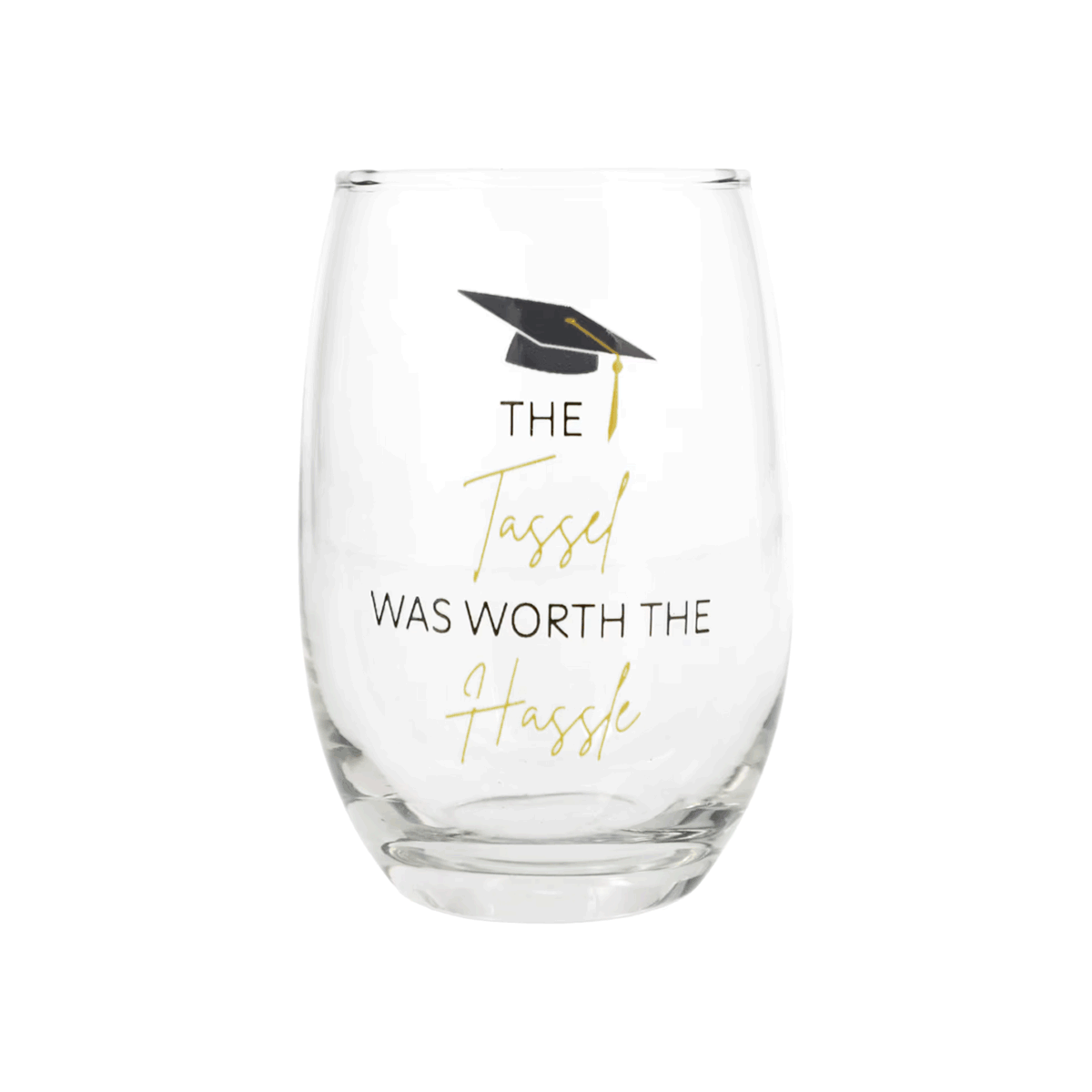 Graduation Tassel Wine Glass