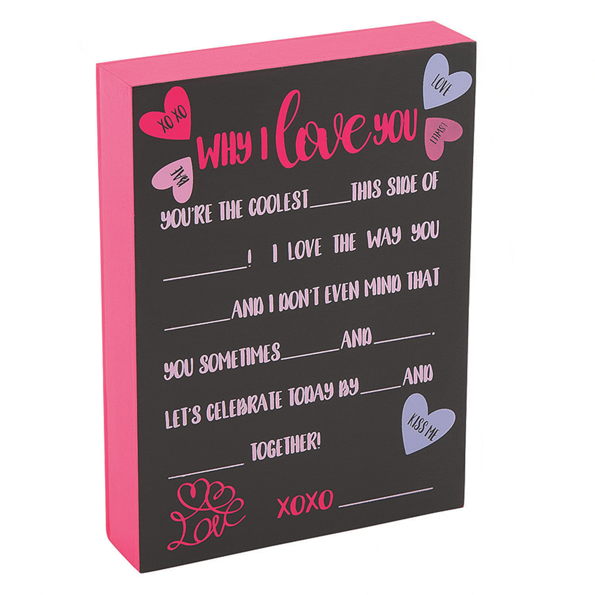 Valentine Chalkboard Tabletop Sign