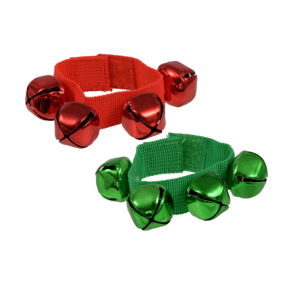 Christmas Adjustable Velcro Jingle Bell Bracelets