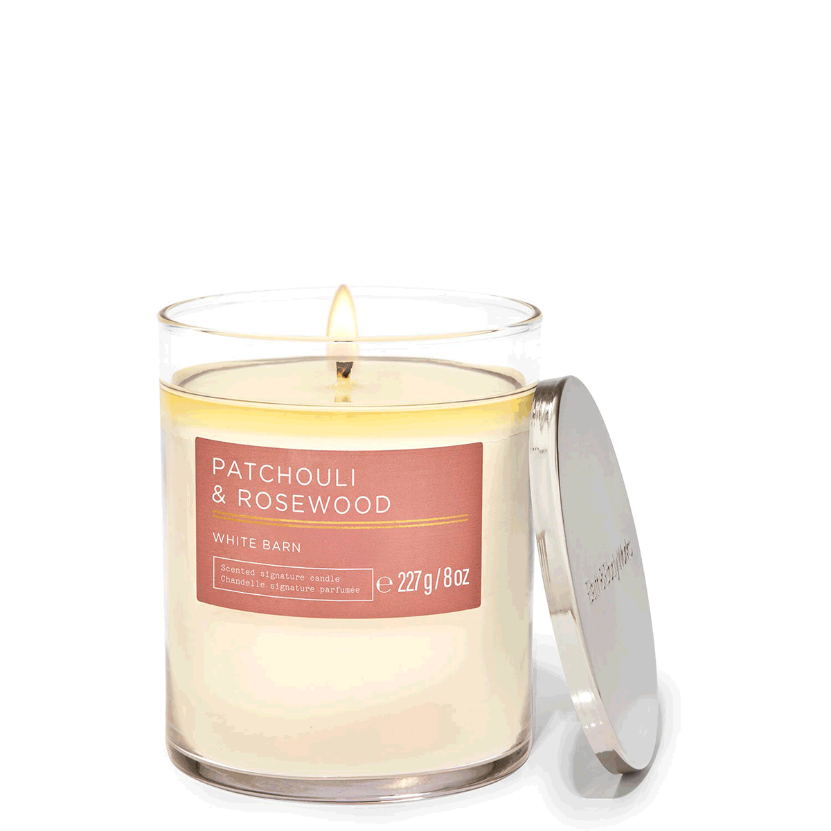 Bath and Body Works Patchouli and Rosewood Single Wick Candle