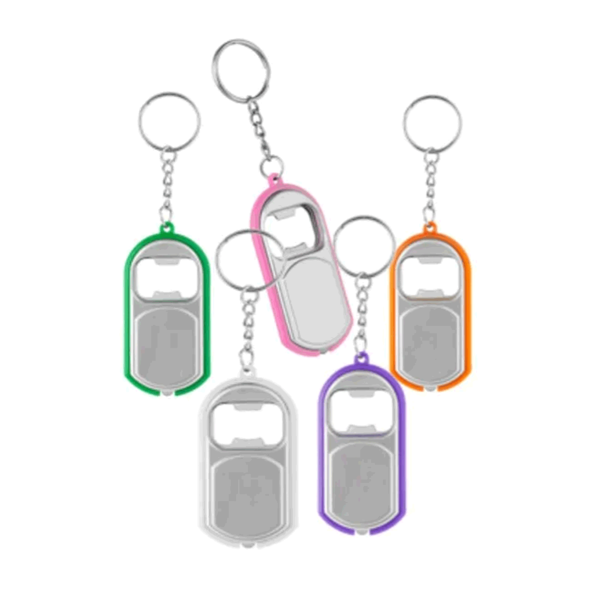 LED Flashlight and Bottle Opener Keychain