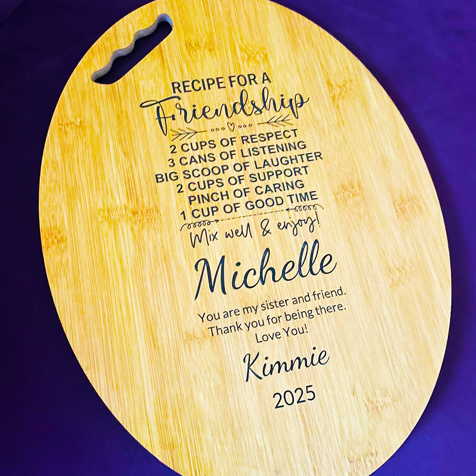 Thumbnail: Engraved Oval Cutting Board