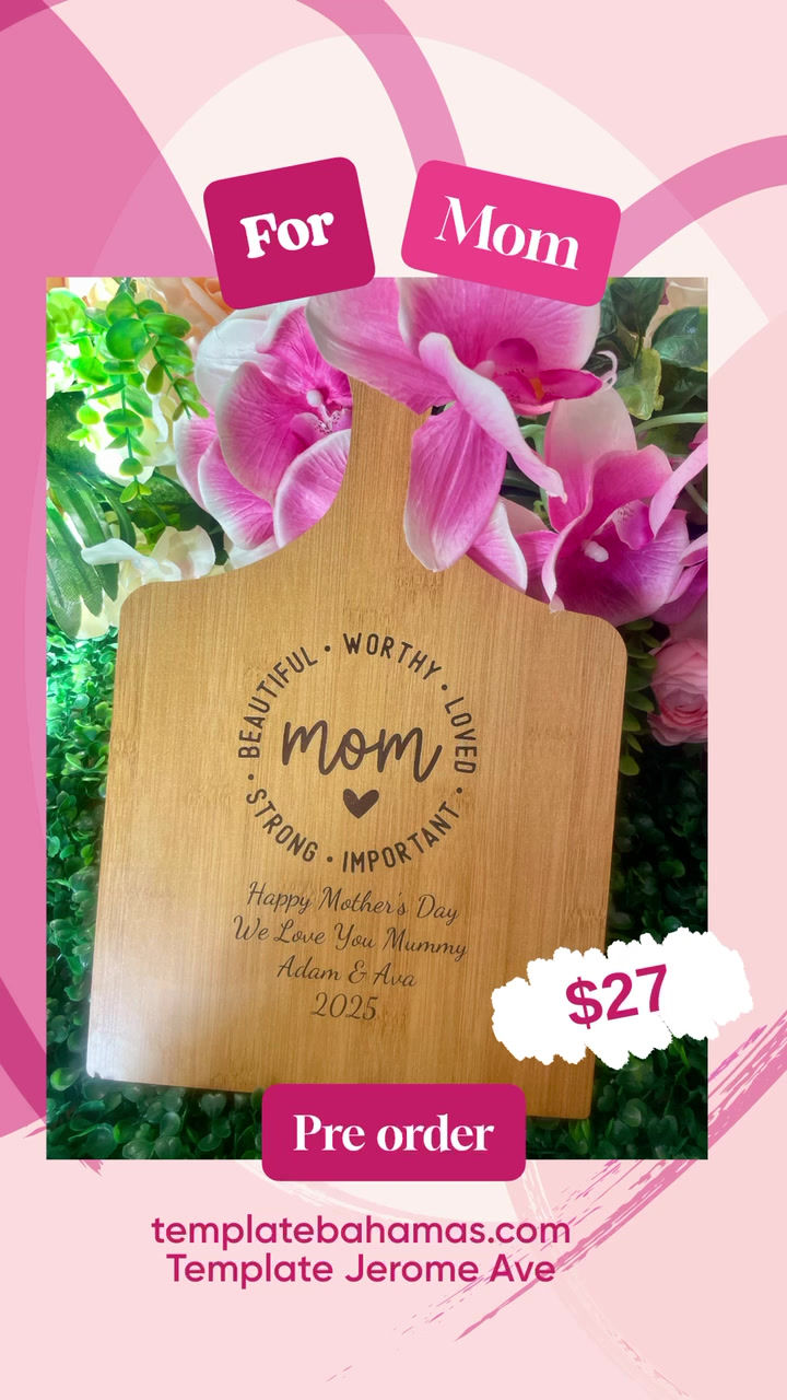 Thumbnail: Mother's Day Engraved  Vegetable Cutting Board