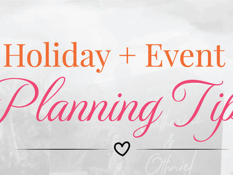 Planning Tips for Events